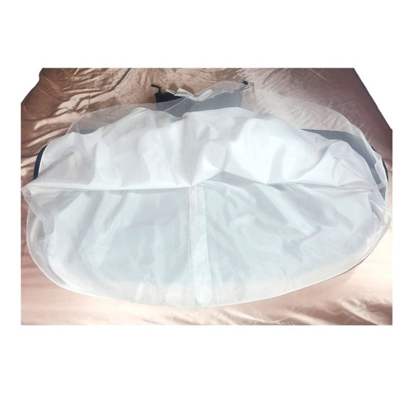 Nadine Vtg 80s Couture Dress Evening Gown Prom Corset Boned Winged Skirt Sequins - Picture 9 of 16